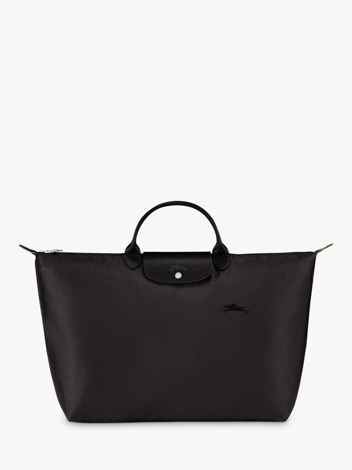 

Большая дорожная сумка Longchamp Le Pliage из переработанного холста, черная, Черный