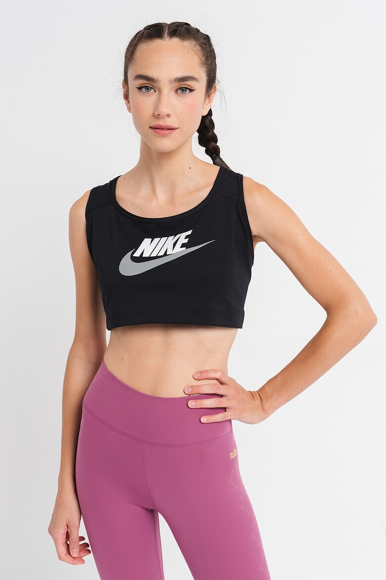

Бюстгальтер для фитнеса больших размеров Swoosh Plus Futura Nike, черный