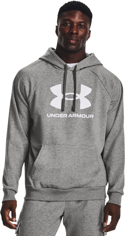 Толстовка Under Armour Hoodie UA Rival Fleece Logo Hoodie, серый