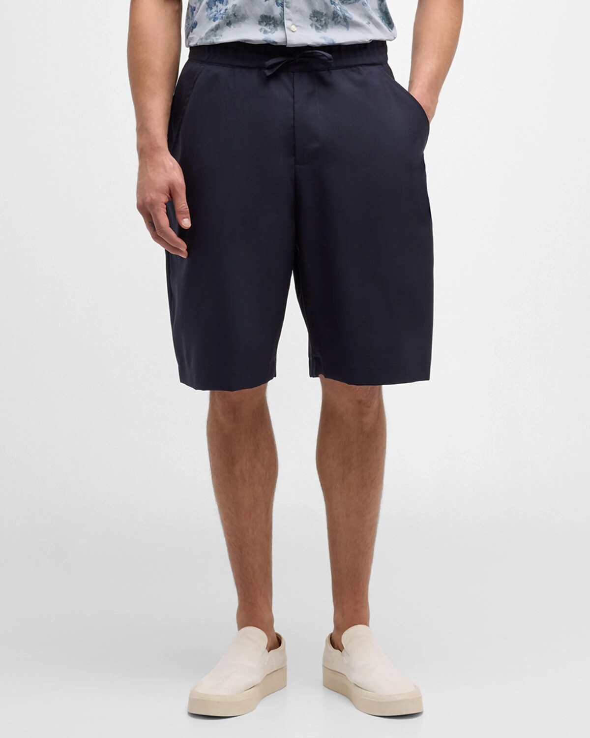 

Мужские шерстяные шорты Hank Fresco Officine Generale, цвет Dark Navy