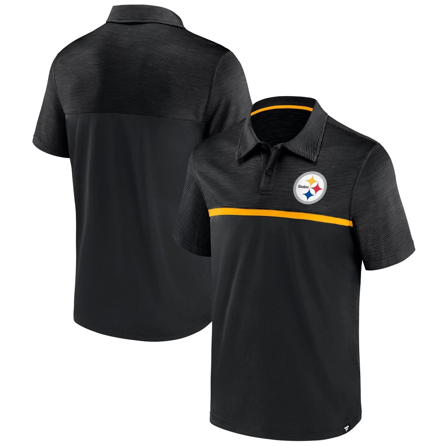 

Мужское фирменное черное поло Fanatics Pittsburgh Steelers Primary