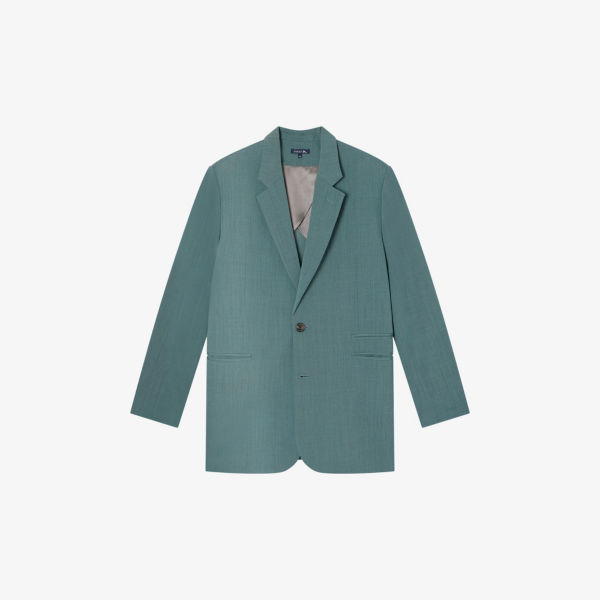 Куртка auteuil свободного кроя из смесовой ткани Soeur, цвет vert d eau