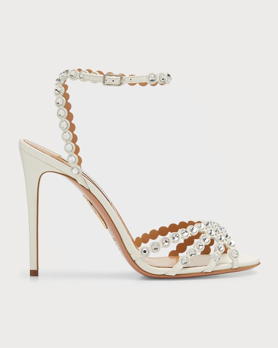 

Коктейльные сандалии Tequila Crystal с ремешком на щиколотке Aquazzura