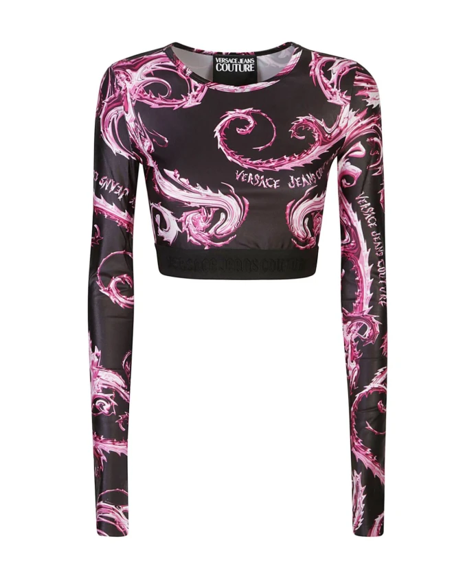 

Футболка женская AW24 Versace Jeans Couture, мультиколор