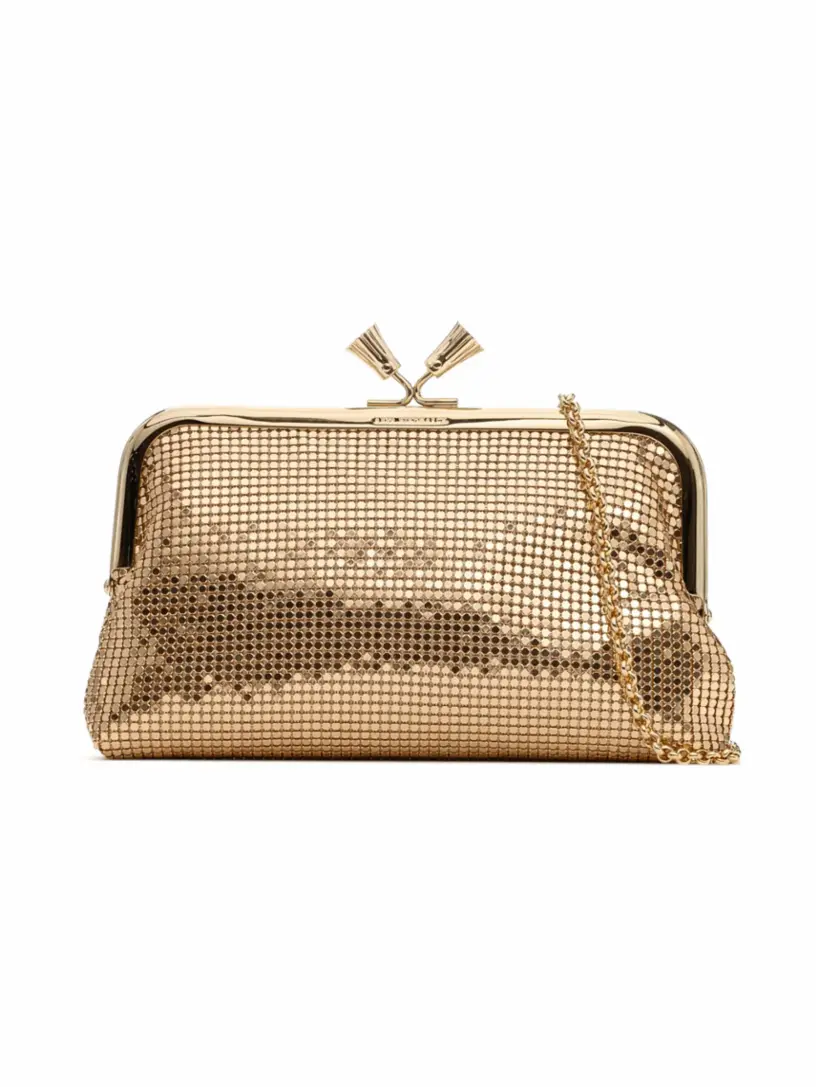 

Клатч с пайетками Maud Anya Hindmarch, золотистый