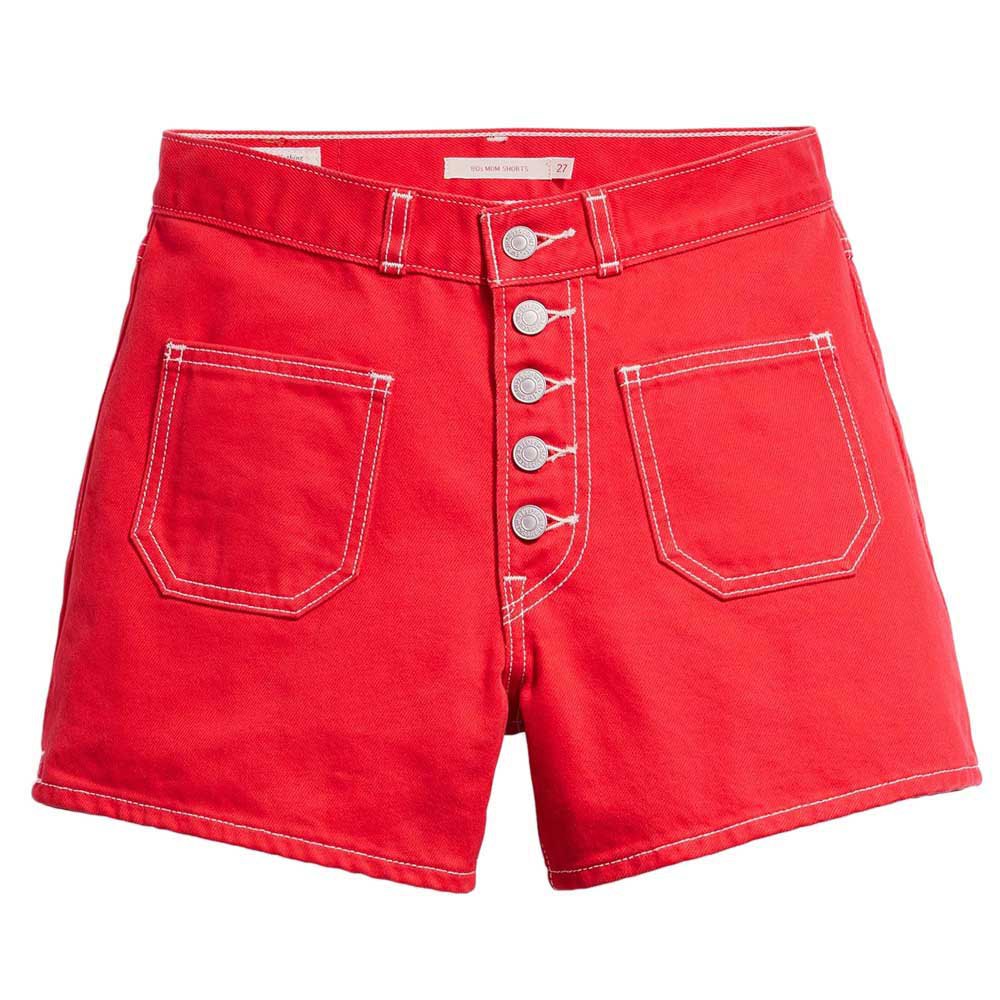 Шорты Levi´s 80S Mom Patch Pocket Regular Waist Denim, красный шорты levi´s 80s mom regular waist denim белый
