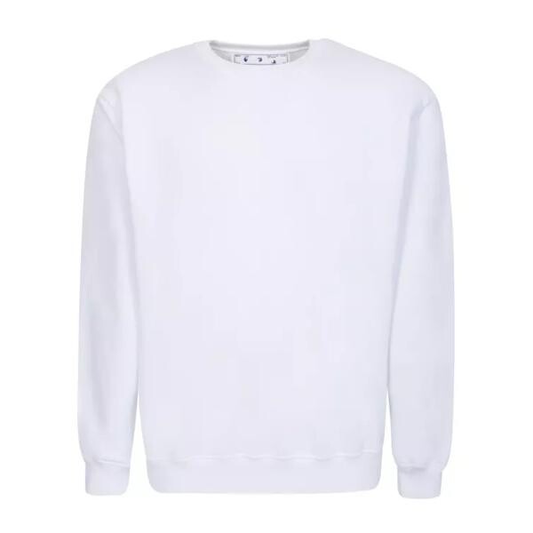 

Футболка cotton french terry crewneck sweatshirt Off-White, белый
