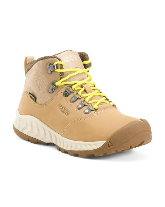 

Кожаные водонепроницаемые кроссовки Nxis Explorer Mid Hiker Keen, цвет Safari