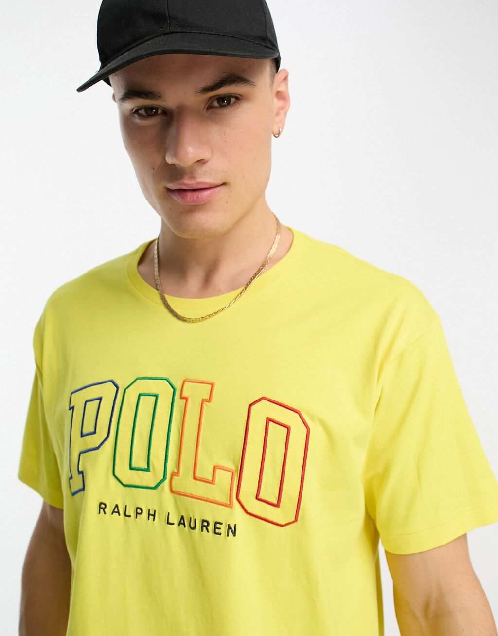 

Желтая футболка оверсайз с логотипом Polo Ralph Lauren, Желтый