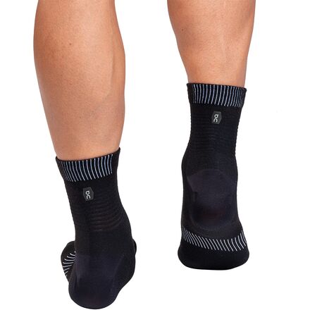 Сверхлегкие средние носки On Running, черный/белый compression sock wholesale 6 pairs nursecompression sock leg compression socks stockings running nurse running sock outdoor