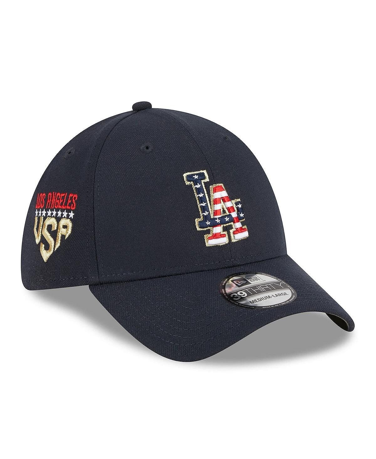 

Мужская темно-синяя шляпа Los Angeles Dodgers 4 июля 39THIRTY Flex Fit. New Era