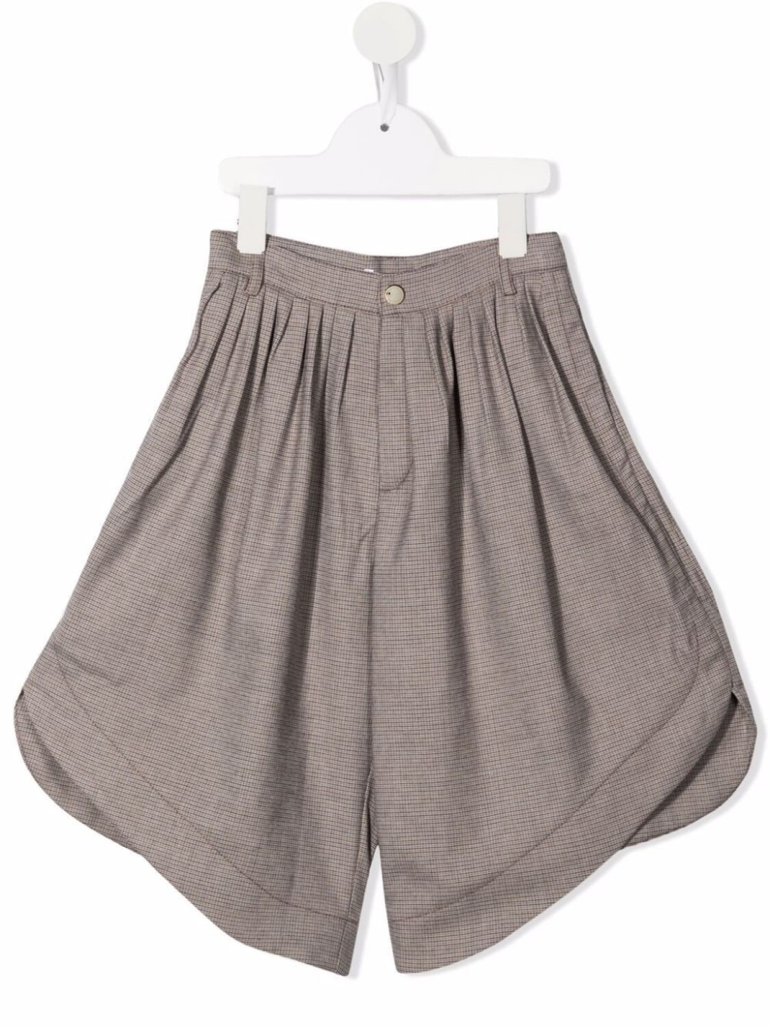 

Chloé Kids укороченные брюки широкого кроя, коричневый