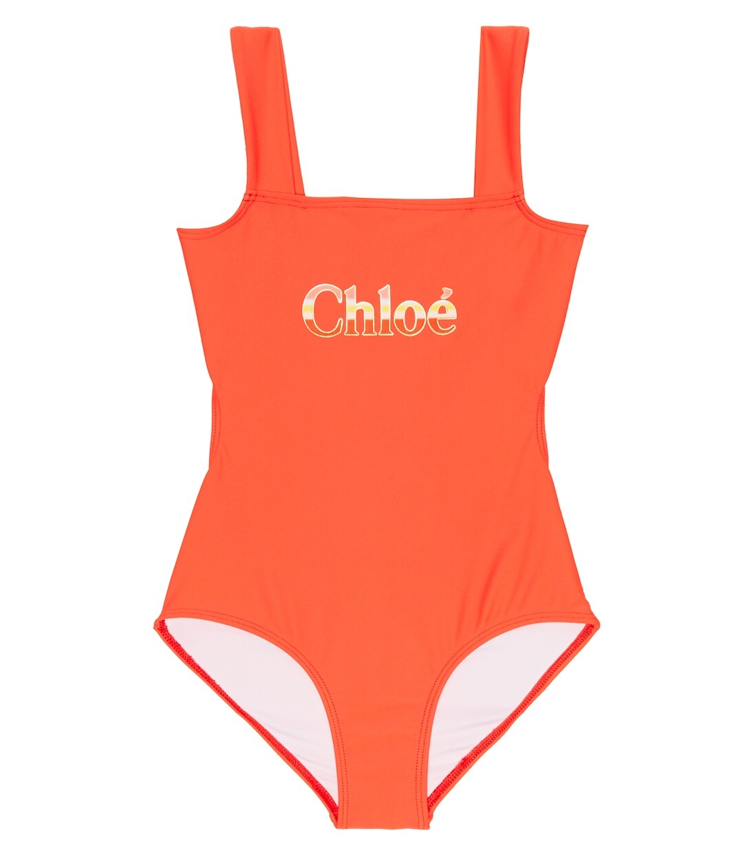 

Купальник с логотипом Chloé, оранжевый