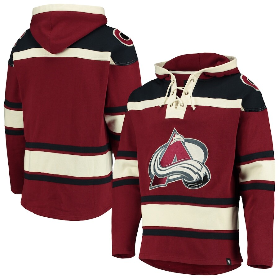 

Пуловер с капюшоном 47 Colorado Avalanche, бордовый