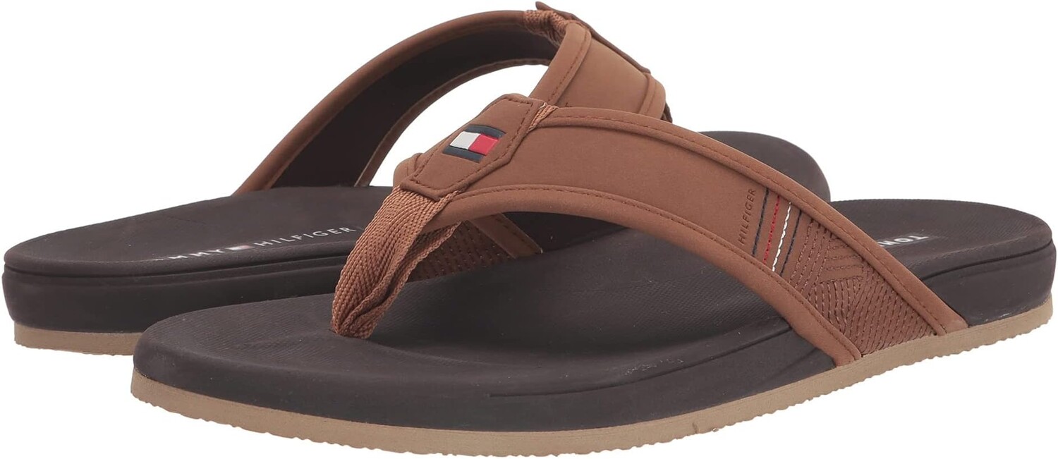 

Шлепанцы Serio Tommy Hilfiger, цвет Tan/Brown Multi
