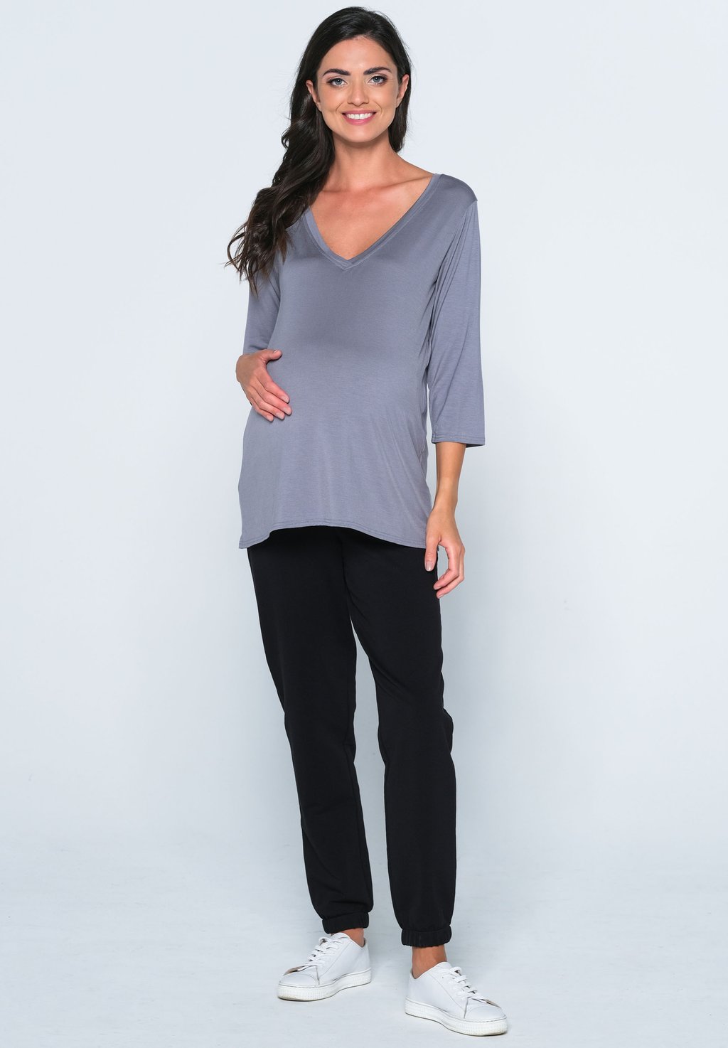 

Футболка с длинным рукавом Maternity Basic Cool Mama, графит