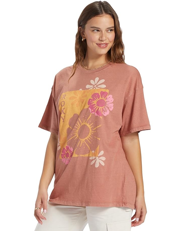 

Футболка Roxy Floral, цвет Cedar Wood
