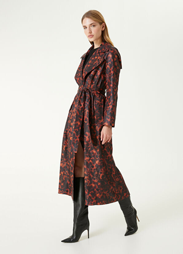 

Верхнее пальто с черепаховым узором Beymen Collection, коричневый