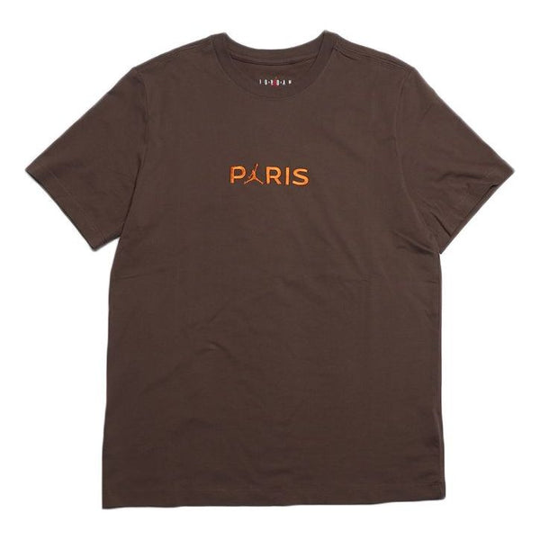 Футболка Air Jordan x Paris Saint-Germain T-Shirt 'Palomino', цвет palomino/magma orange кроссовки nike air jordan 1 electro orange 44eu