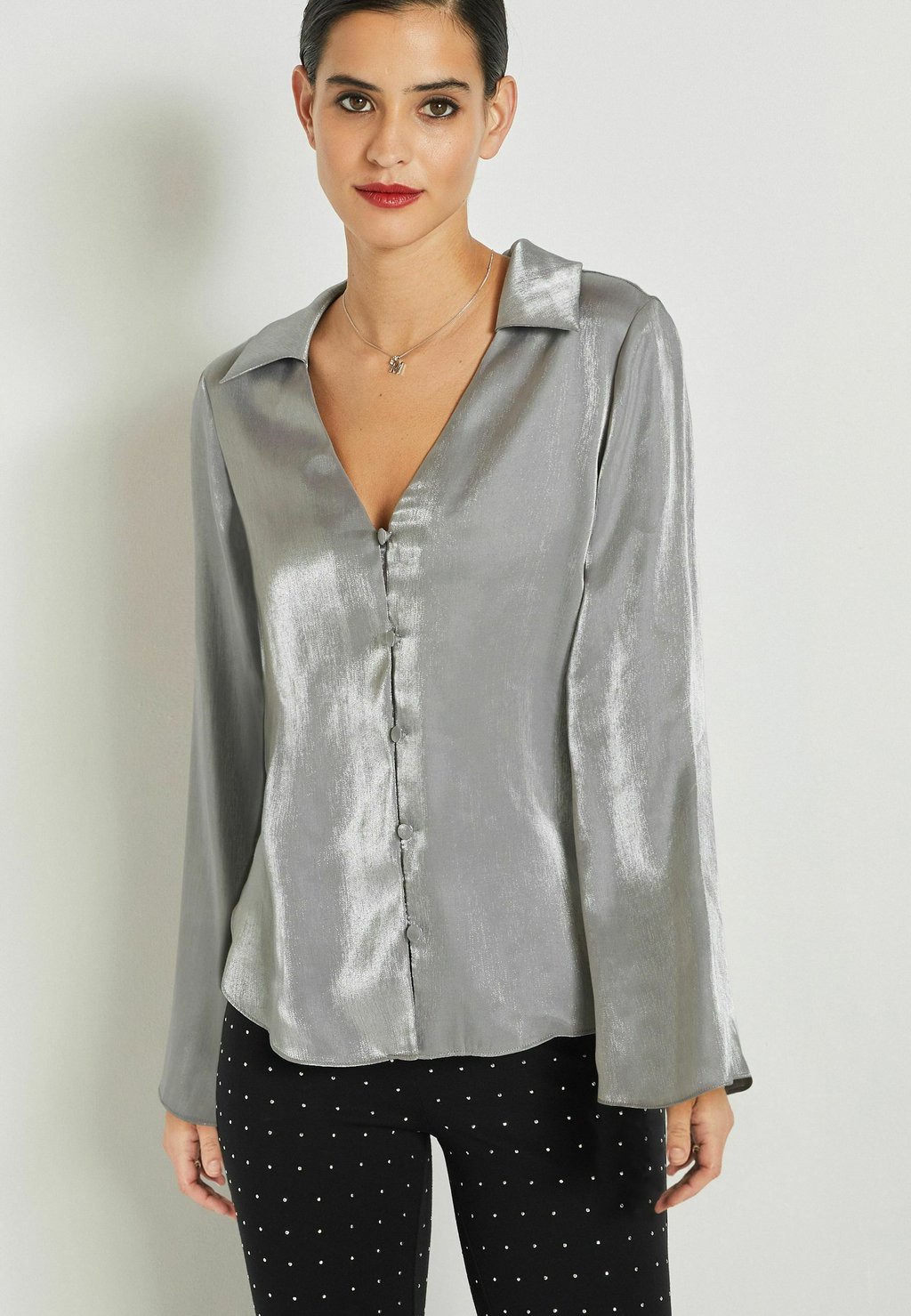 Блузка-рубашка STANDARD Next, цвет silver metallic