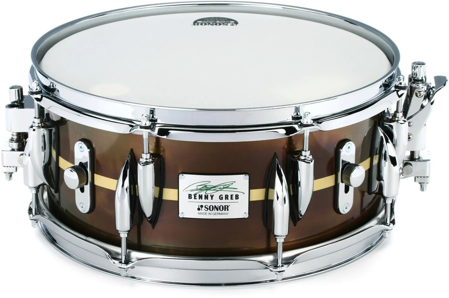 

Малый барабан Sonor Benny Greb Signature, латунь, 13 x 5,75 дюйма