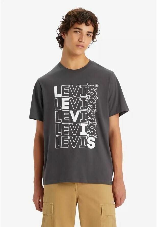 

Футболка с принтом SHORT-SLEEVE Levi's, серый