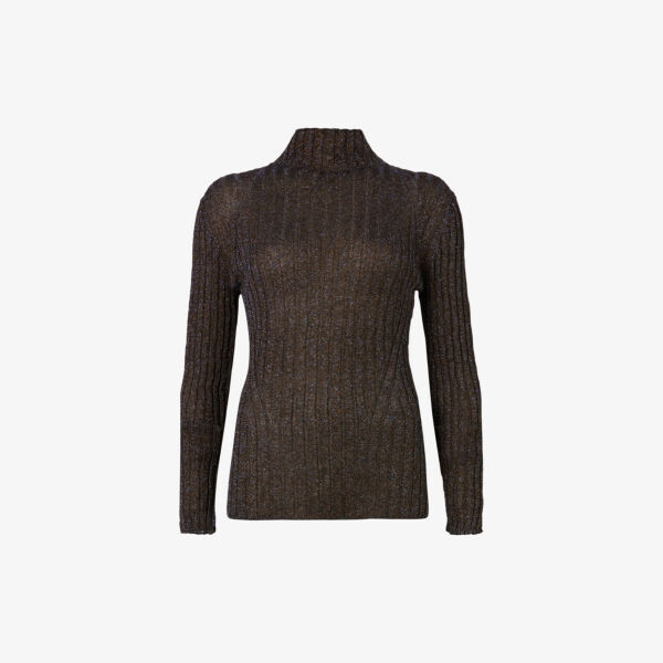 

Трикотажный топ Patrice в рубчик Allsaints, черный