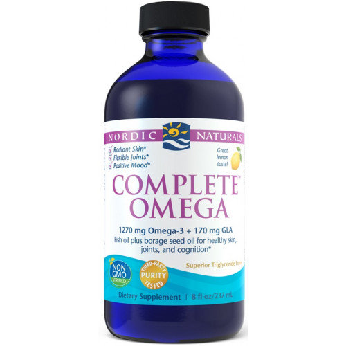 Nordic Naturals, Complete Omega 1270 мг 237 мл со вкусом лимона nordic naturals complete omega со вкусом лимона 282 5 мг 120 капсул