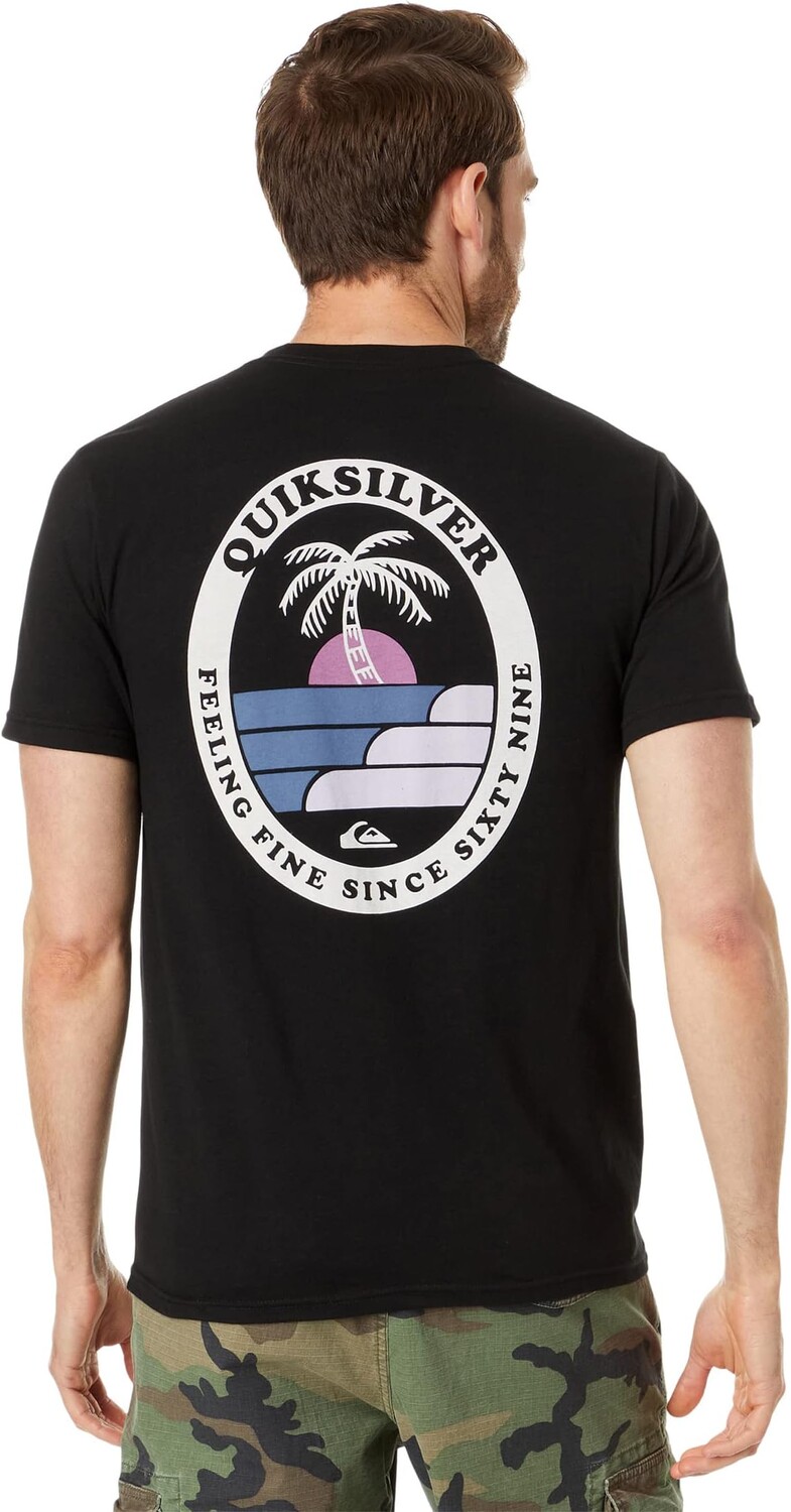 

Футболка с короткими рукавами Ripple Quiksilver, черный