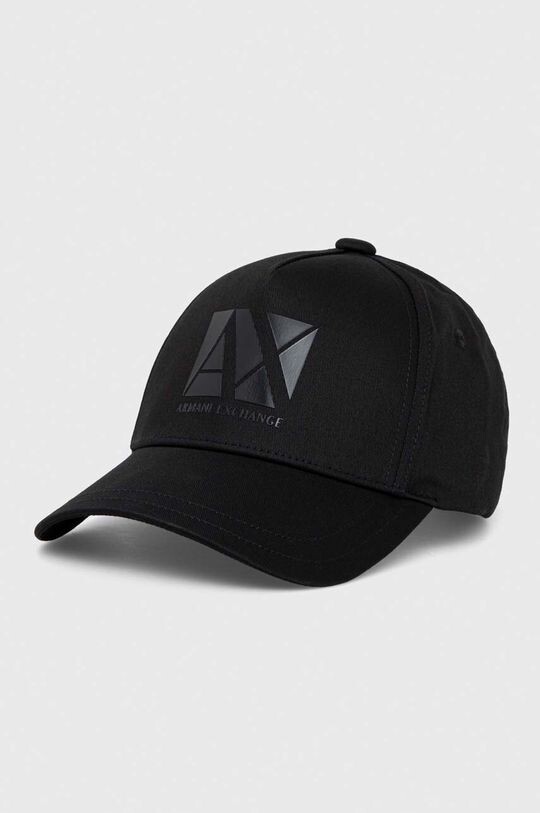 

Хлопковая бейсболка Armani Exchange, черный