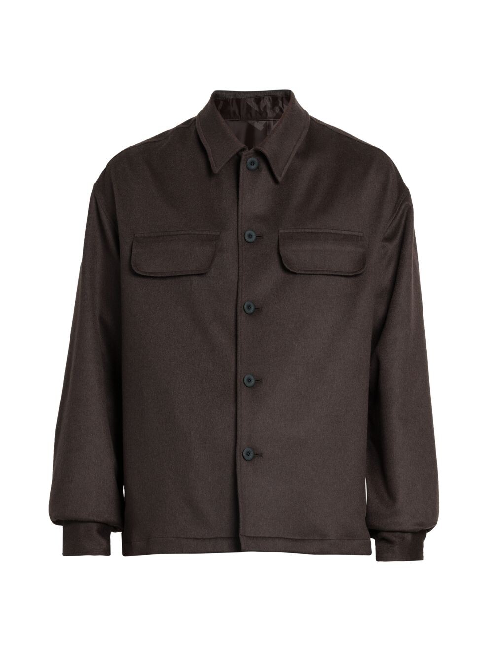 

Куртка-рубашка из смесового кашемира KNT by Kiton, коричневый