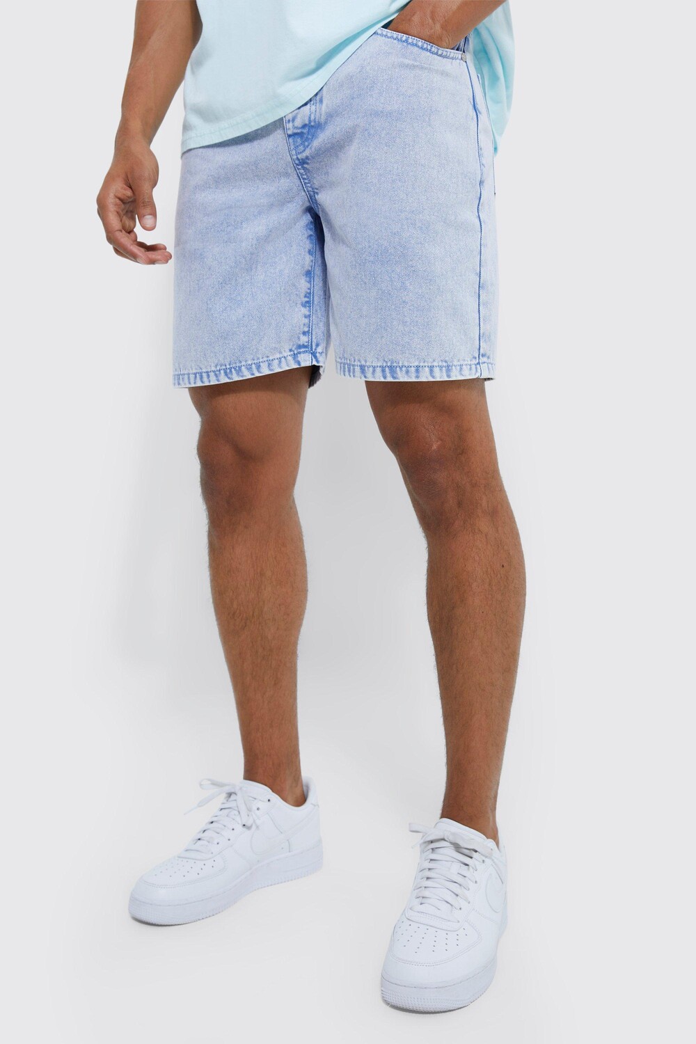 

Джинсовые шорты skate fit Boohoo, синий