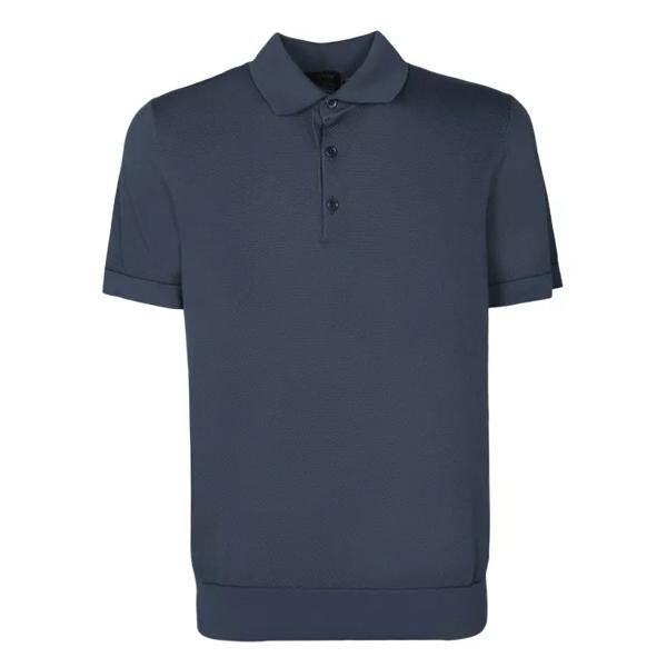 

Футболка cotton polo shirt Brioni, синий