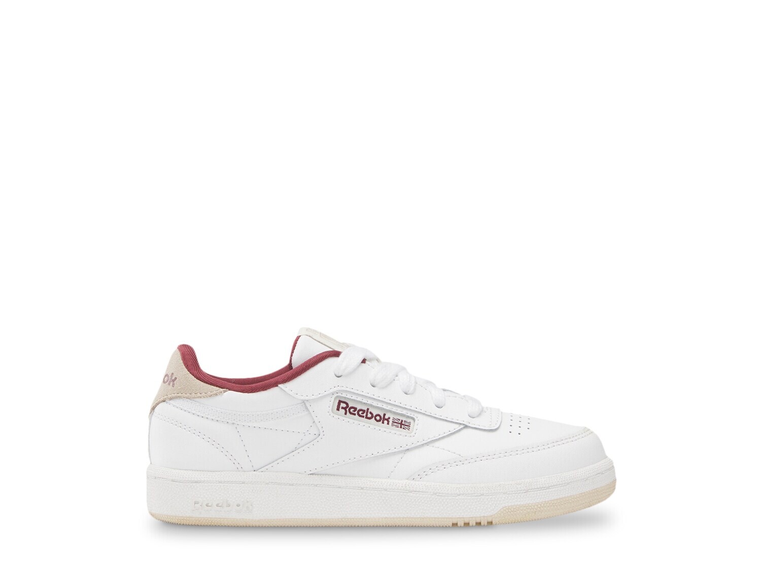 

Кроссовки Reebok Club C, белый/бордовый