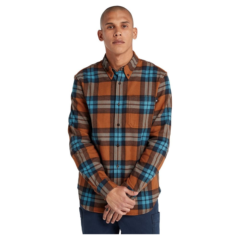 

Рубашка Timberland Heavy Flannel Plaid, коричневый