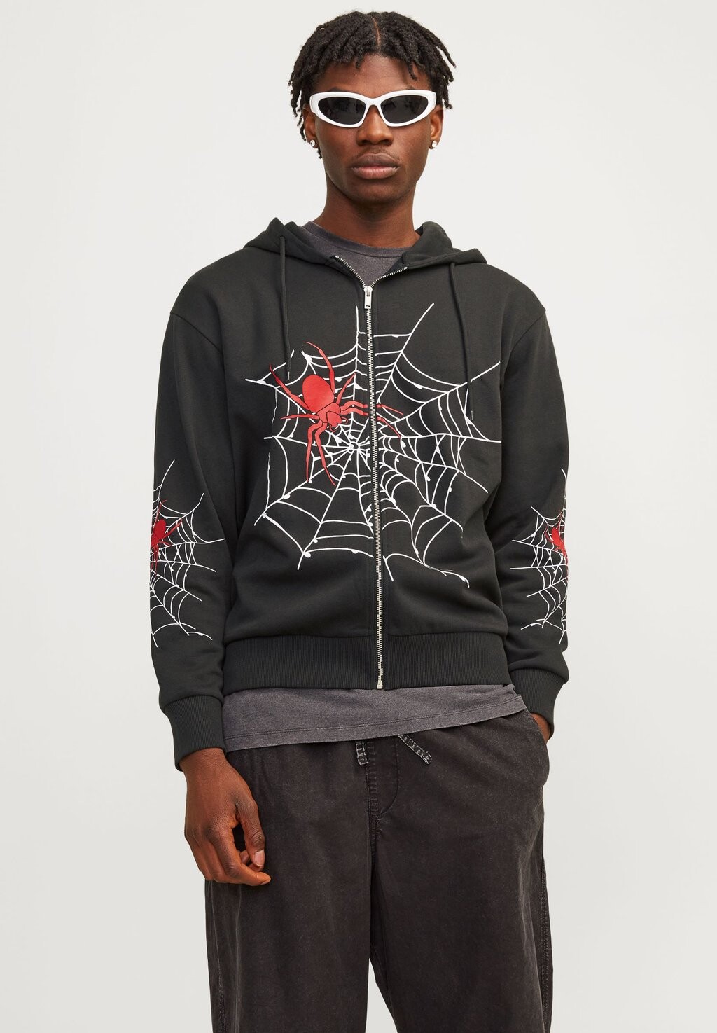 

Толстовка на молнии JORWEBSTER UNISEX Jack & Jones, черный