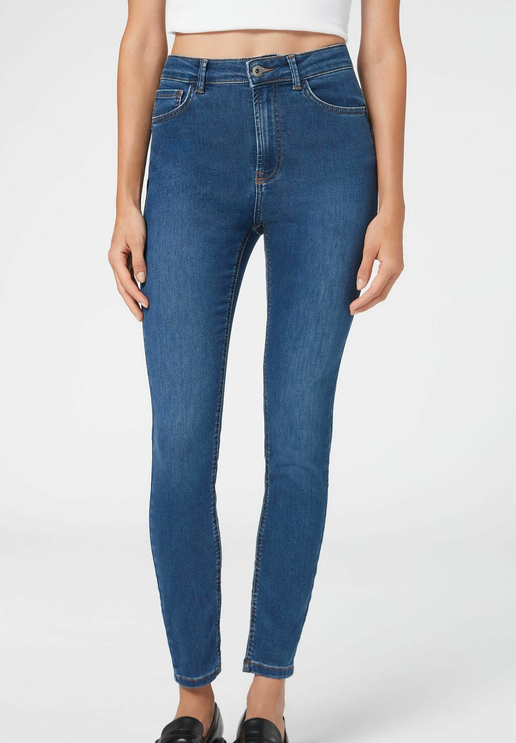 

Джинсы скинни Calzedonia, серо-голубой