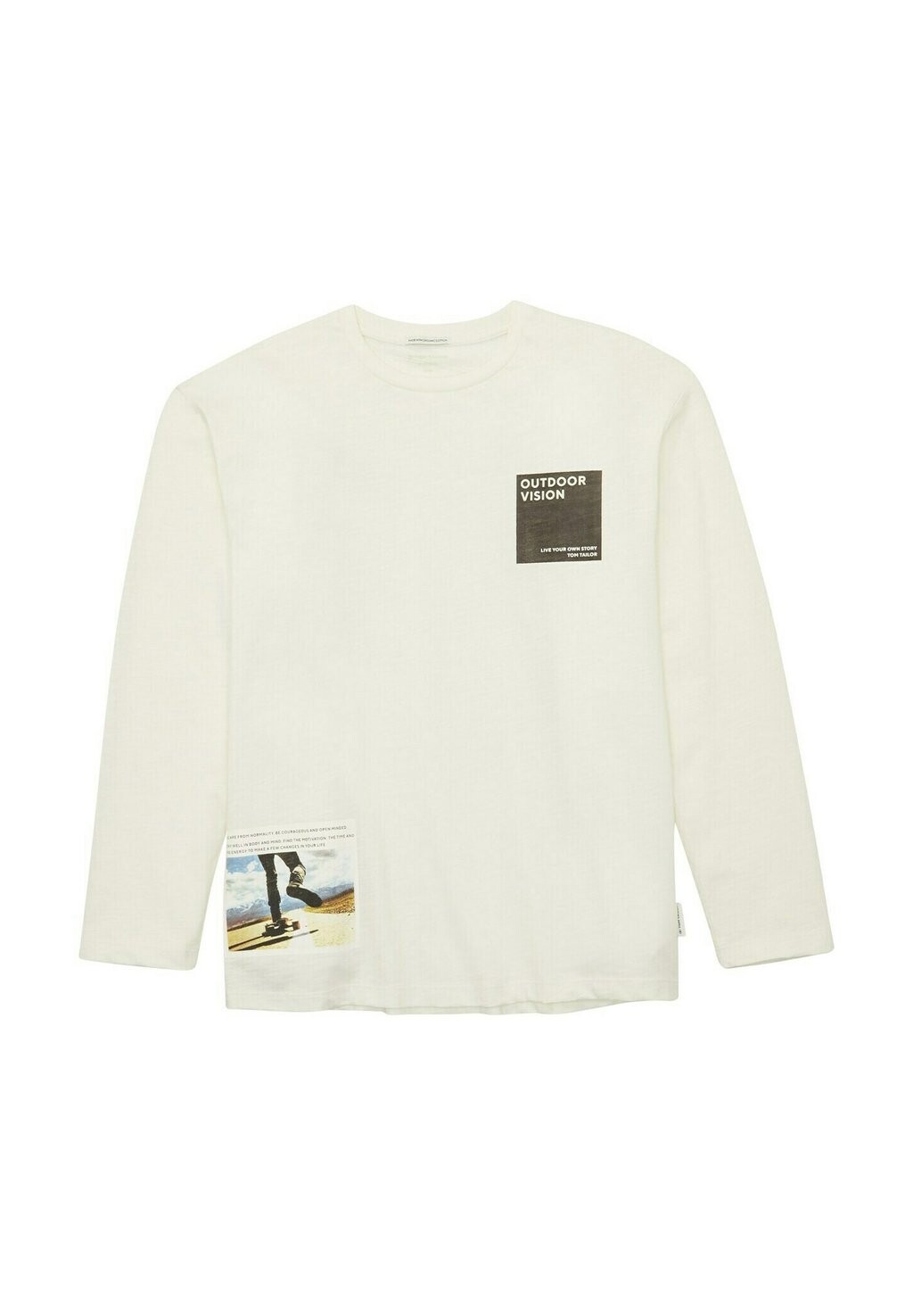 

Рубашка с длинным рукавом TOM TAILOR, цвет wool white