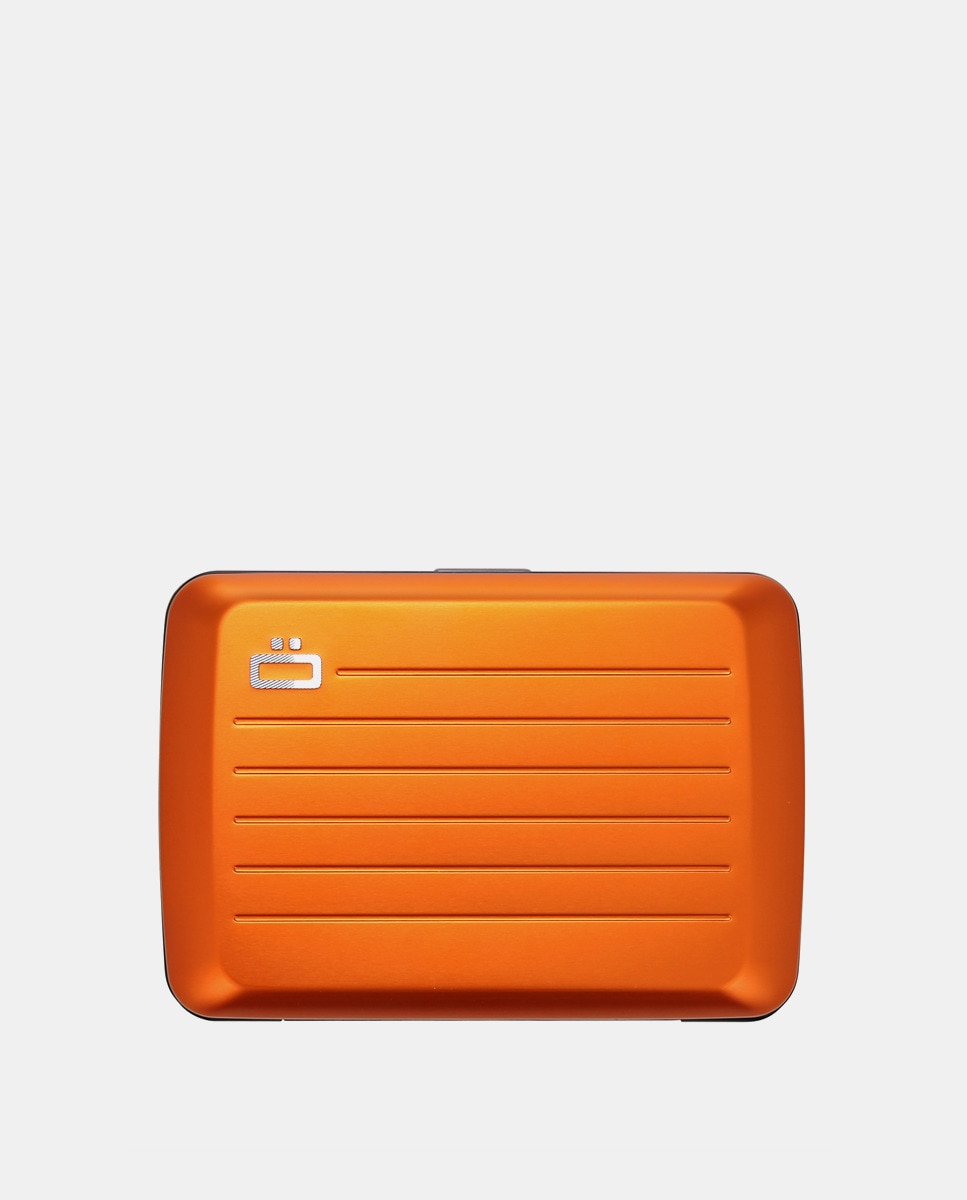 цена Оранжевый металлический держатель для карт с защитой от кражи и RFID-защитой Ogon, оранжевый