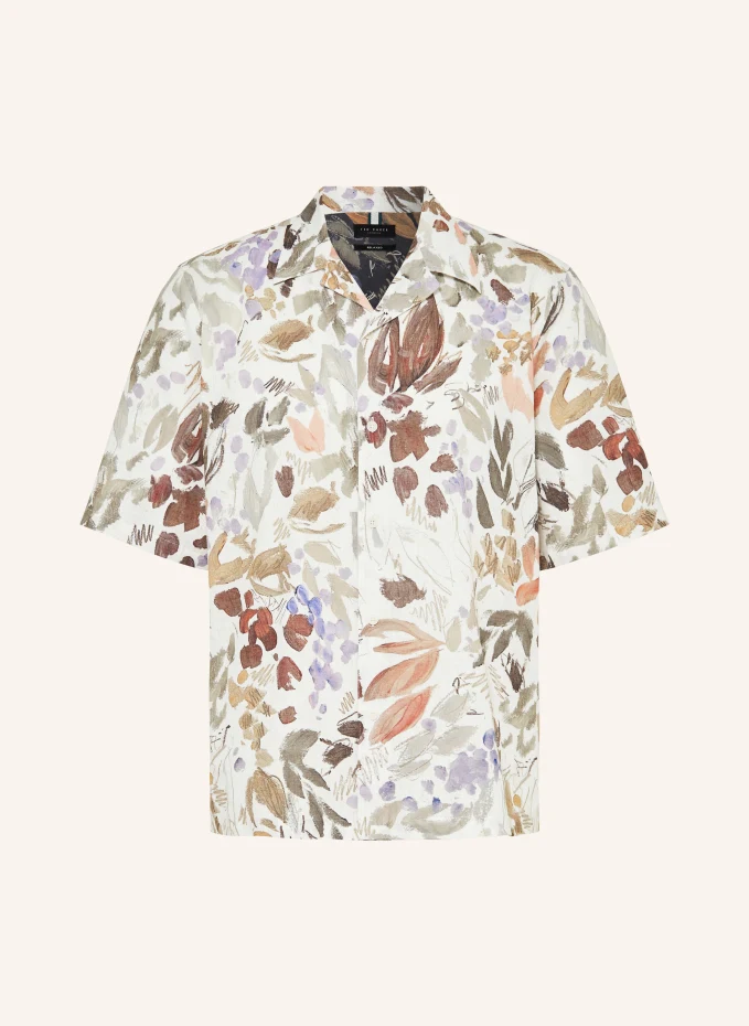 

Курортная рубашка свободного кроя moselle из льна Ted Baker, белый