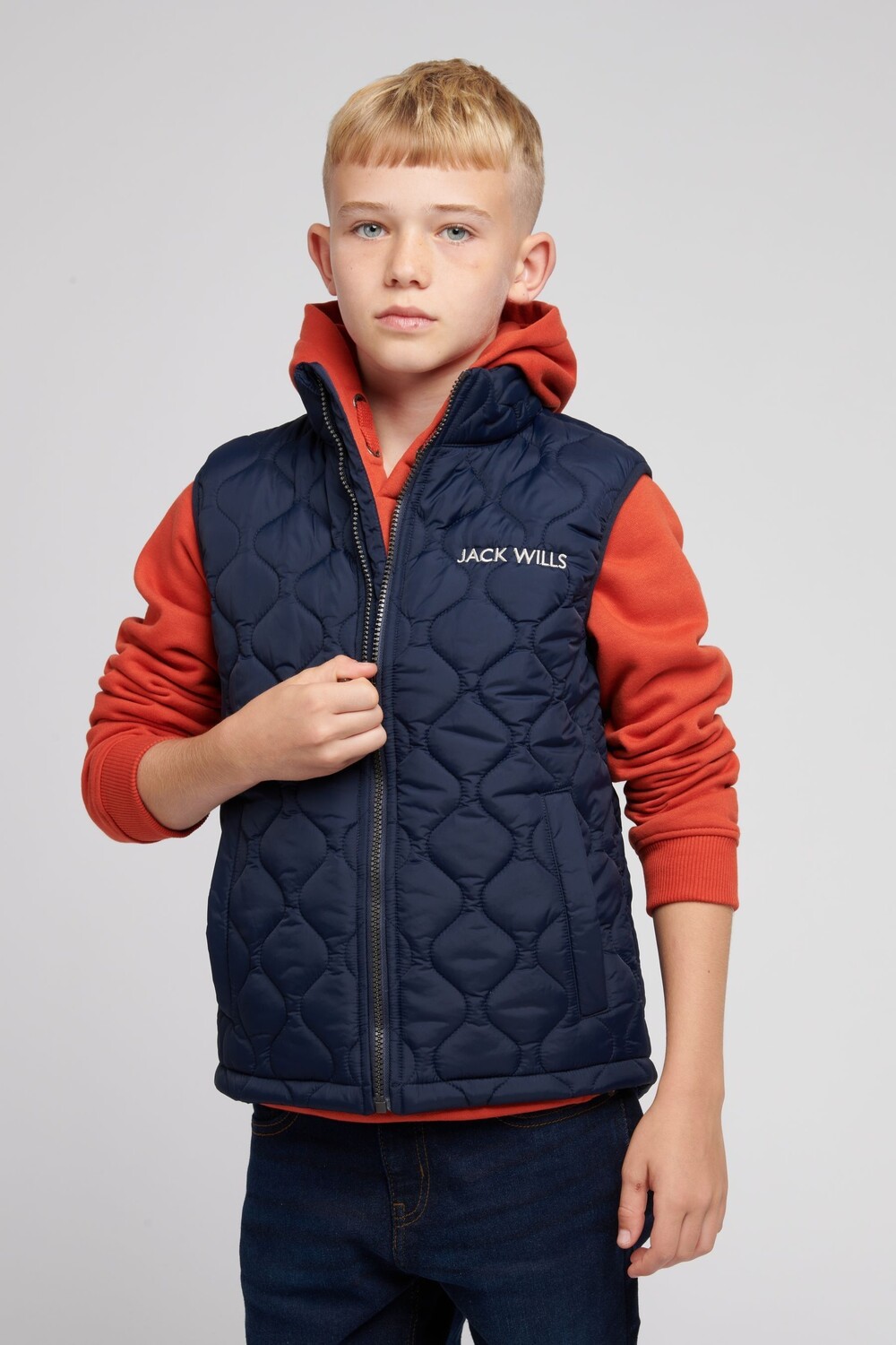 

Пуховик с рукавами Jack Wills, бежевый
