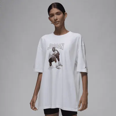 

Футболка Jordan Women's Oversized Graphic T-Shirt, белый