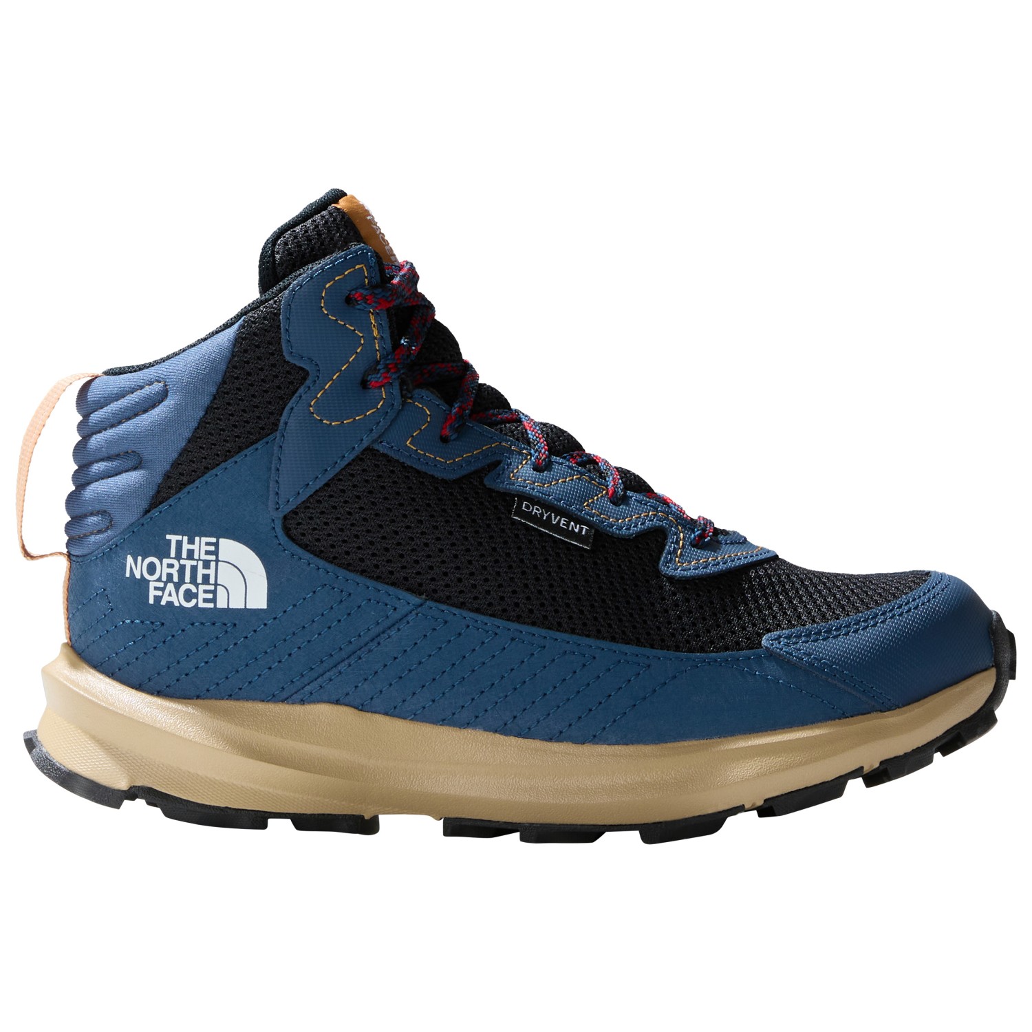 Ботинки для прогулки The North Face Youth Fastpack Hiker Mid WP, цвет Shady Blue/TNF White