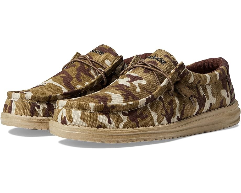 

Кроссовки Hey Dude Wally, цвет Camo Flag