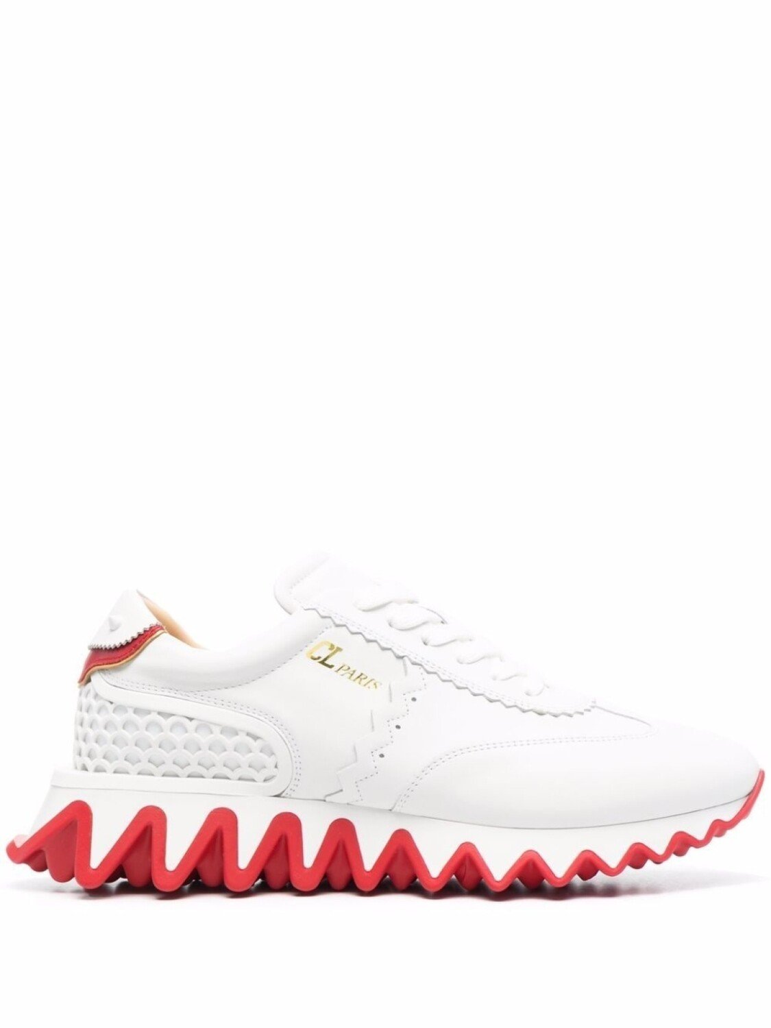 

Christian Louboutin кроссовки на рифленой подошве, белый