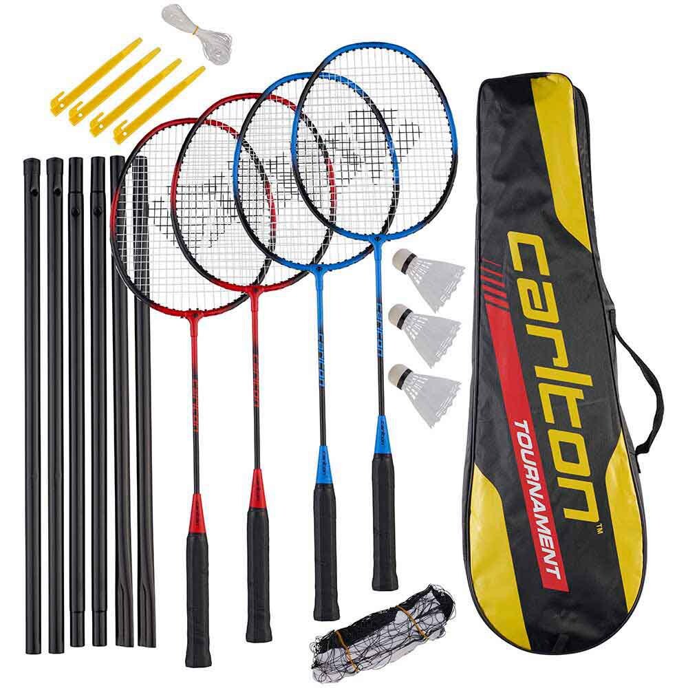 

Ракетка для бадминтона Carlton Tournament 4 Player Set, серебряный