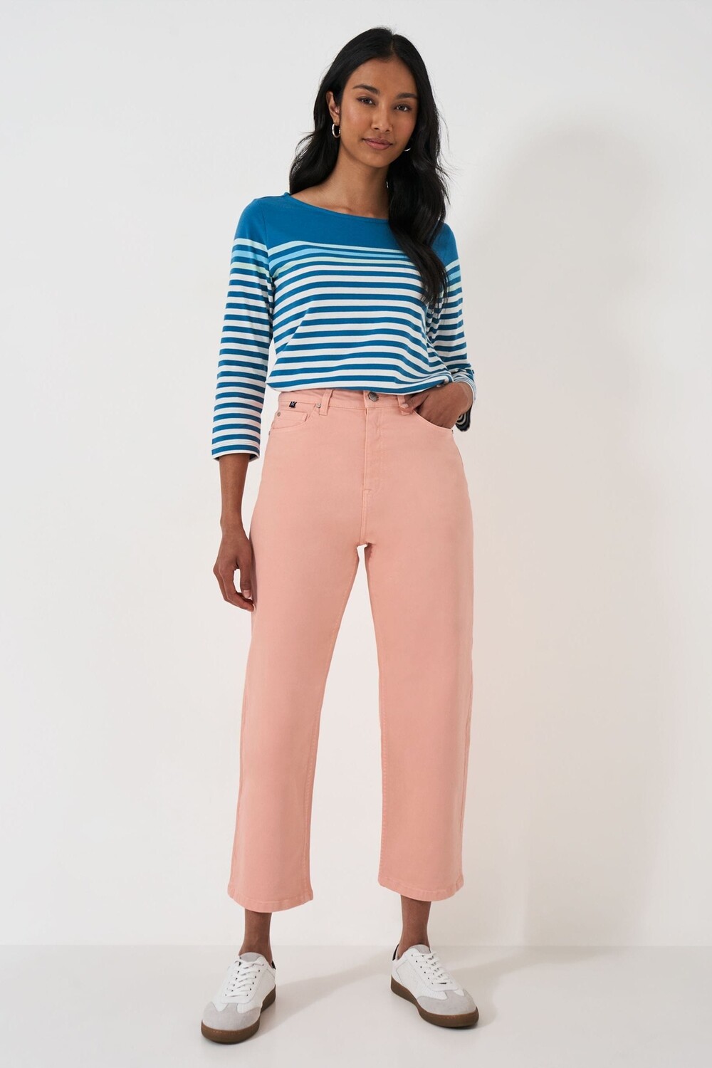 

Укороченные прямые джинсы Crew Clothing Crew Clothing Company, розовый