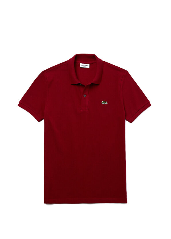 

Мужская футболка-поло slim fit l.12.12 бордово-красная Lacoste, Красный
