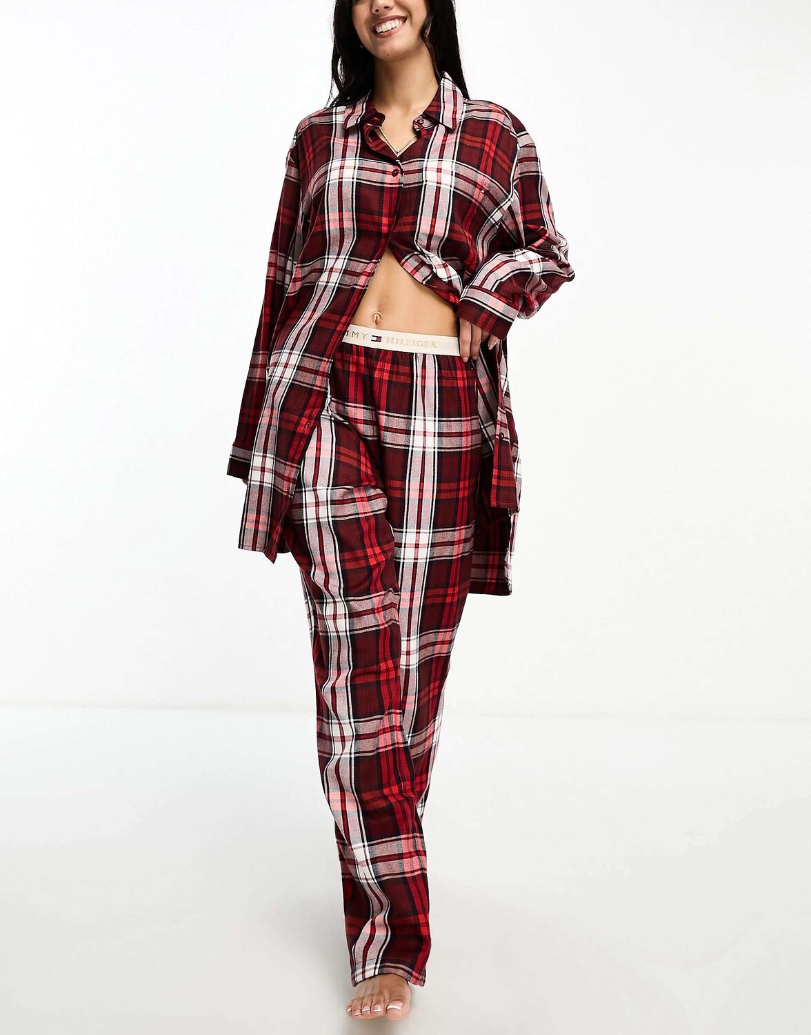 

Фланелевые брюки для сна в красную клетку Tommy Hilfiger Original