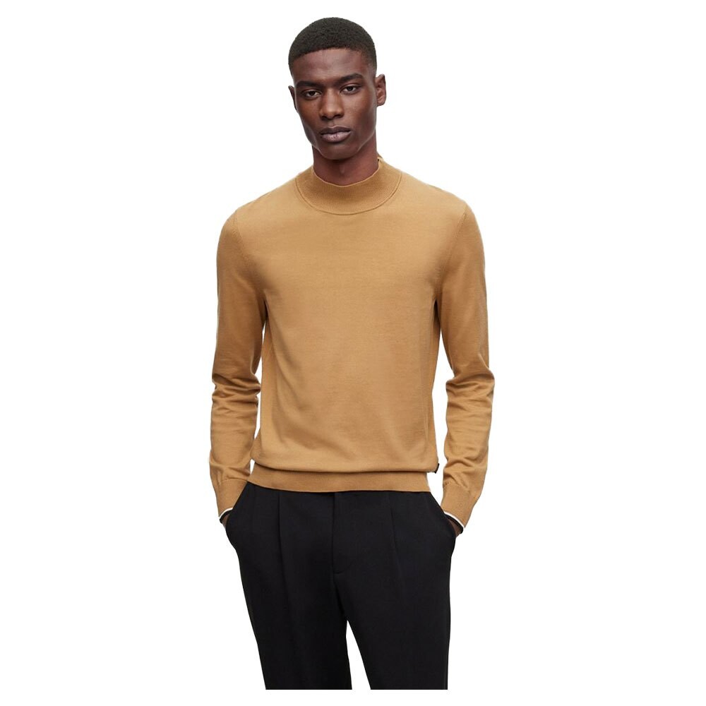 

Свитер BOSS Guro 10247780 Mock Neck, бежевый